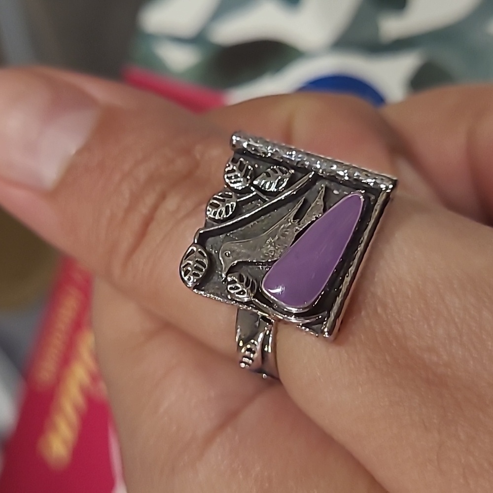 Singing Bird Ring Size 9 - Picture 4 of 5